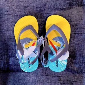 Old Navy Toddler Surfing Shark Flip Flops